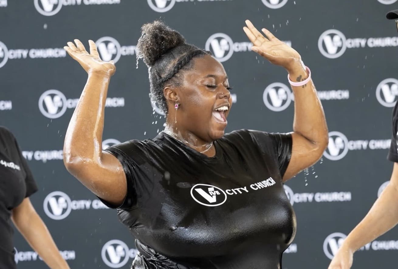 Water baptism at Vive City