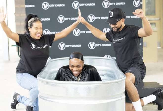 Baptism at Vive City